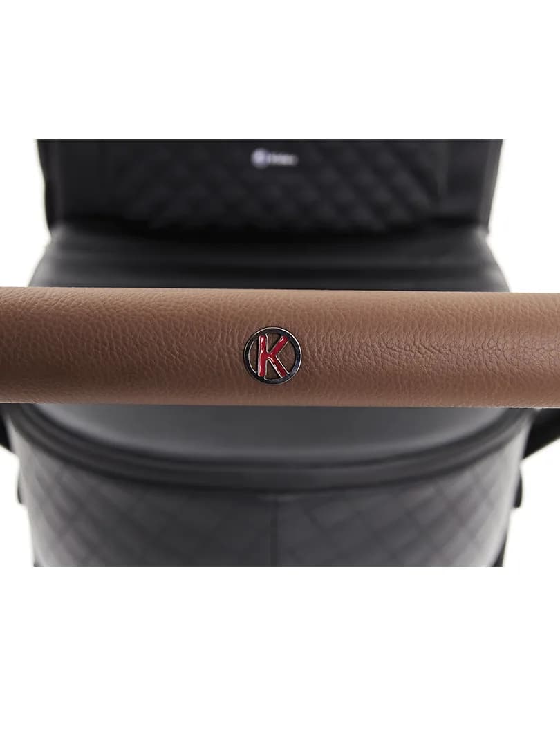 Коляска універсальна 2в1 Kidex K-Style Pure black Handle brown KDX008 фото 7 Коляска універсальна 2в1 Kidex K-Style Pure black Handle brown KDX008 фото 7