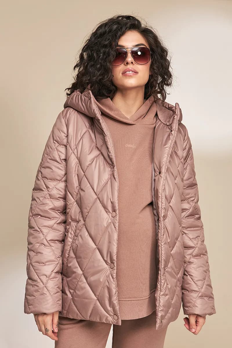 Куртка для вагітних S-XL Юла мама NOA OW-33.013 -коричневий фото 2 Куртка для вагітних S-XL Юла мама NOA OW-33.013 -коричневий фото 2