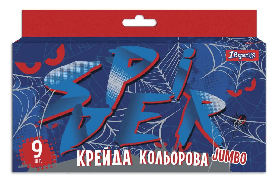 Мел цветной 1Вересня Spider 9шт 400410 Мел цветной 1Вересня Spider 9шт 400410