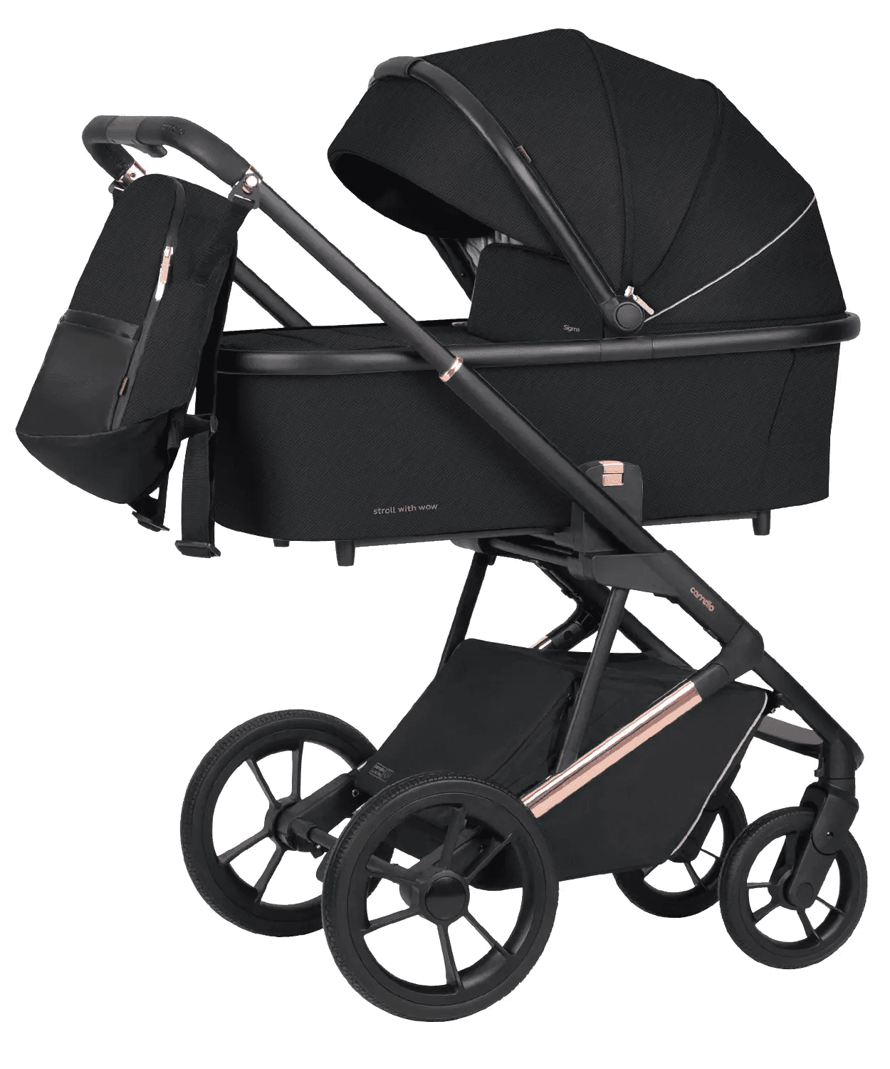 Коляска універсальна 2в1 Carrello Sigma CRL-6509 Obsidian Black NF