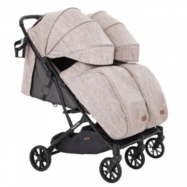 Коляска прогулочная для двойни Carrello Presto Duo CRL-5506 Steam Beige фото 2 Коляска прогулочная для двойни Carrello Presto Duo CRL-5506 Steam Beige фото 2
