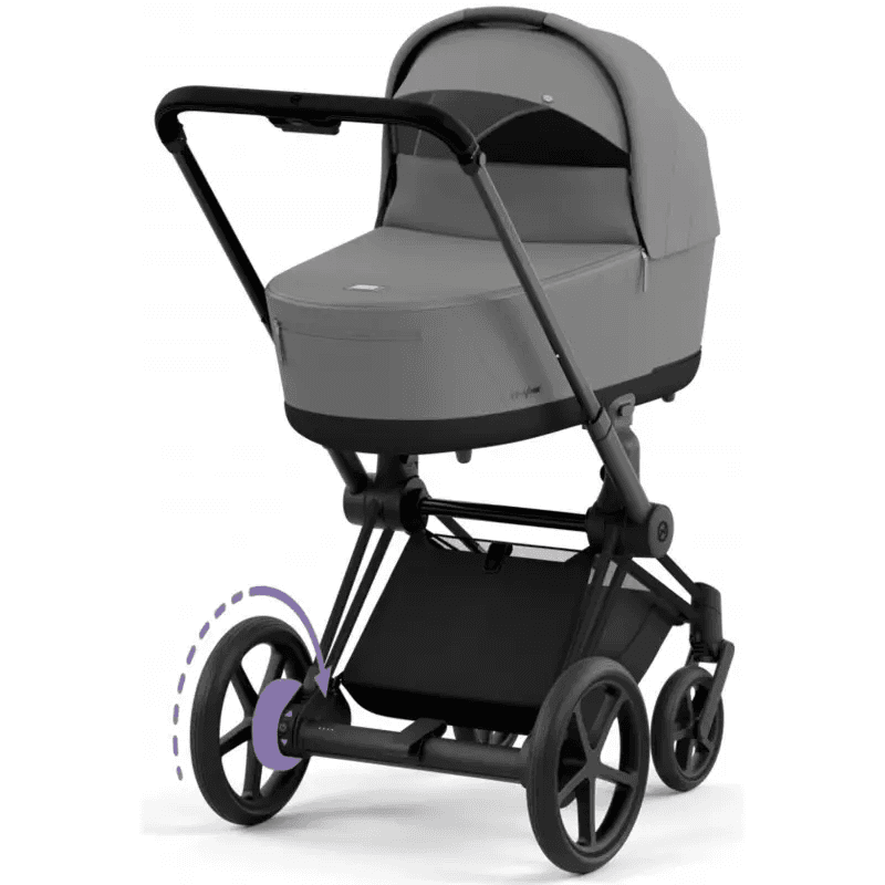Коляска універсальна 2в1 Cybex e-Priam Mirage Grey/Matt Black 520020102MG/1