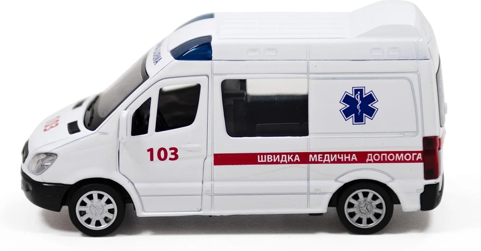 Машина Techno Drive Mercedes Benz Sprinter Швидка допомога 1:32 250344U фото 2 Машина Techno Drive Mercedes Benz Sprinter Швидка допомога 1:32 250344U фото 2