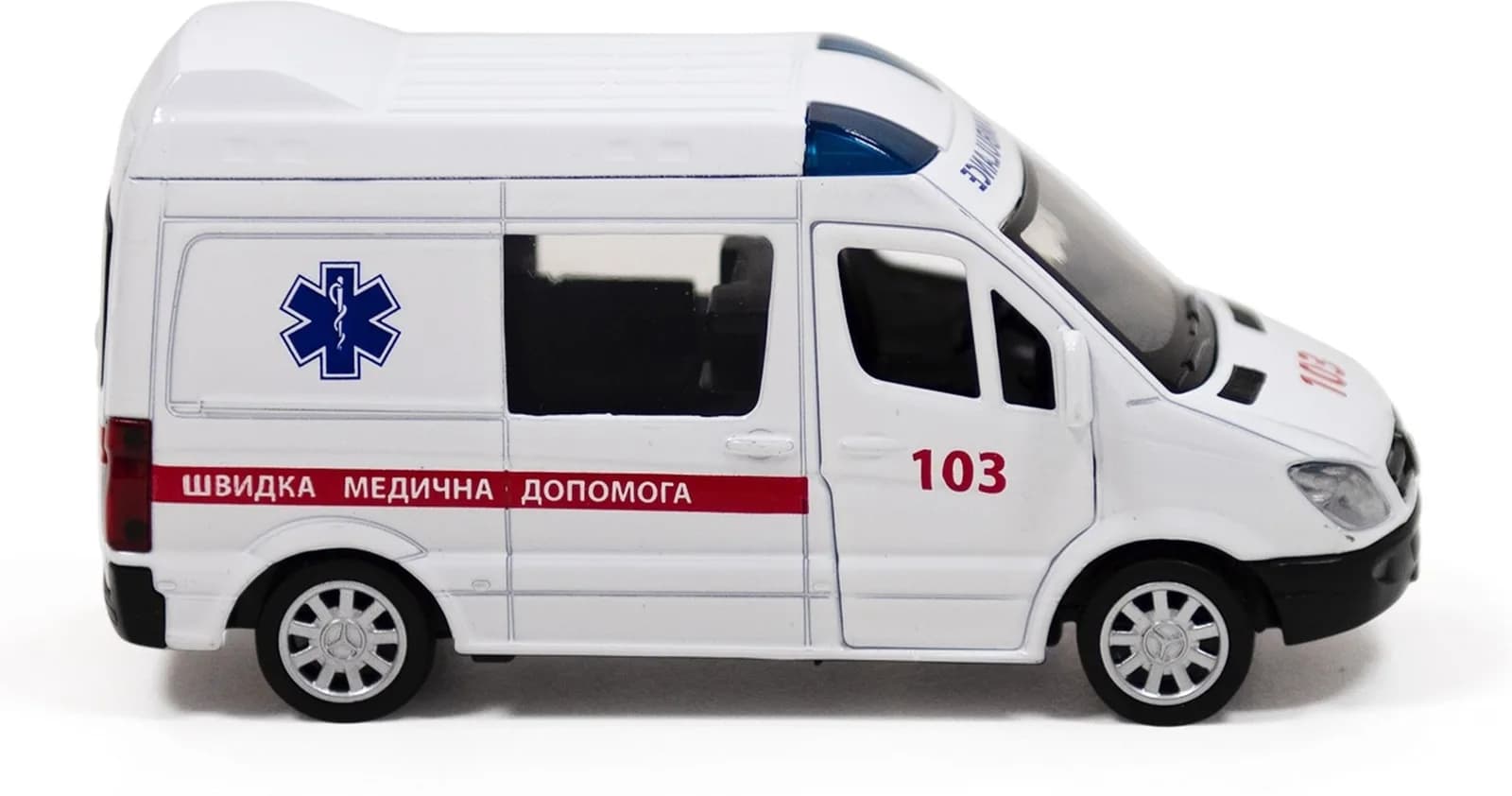 Машина Techno Drive Mercedes Benz Sprinter Швидка допомога 1:32 250344U фото 5 Машина Techno Drive Mercedes Benz Sprinter Швидка допомога 1:32 250344U фото 5