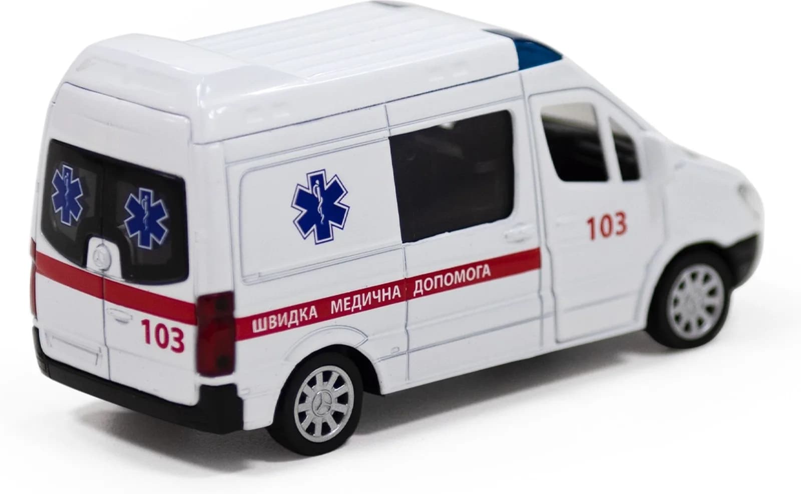Машина Techno Drive Mercedes Benz Sprinter Швидка допомога 1:32 250344U фото 4 Машина Techno Drive Mercedes Benz Sprinter Швидка допомога 1:32 250344U фото 4