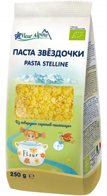 Макароны органические Звездочки Fleur Alpine 250г 1584003 фото 2 Макароны органические Звездочки Fleur Alpine 250г 1584003 фото 2