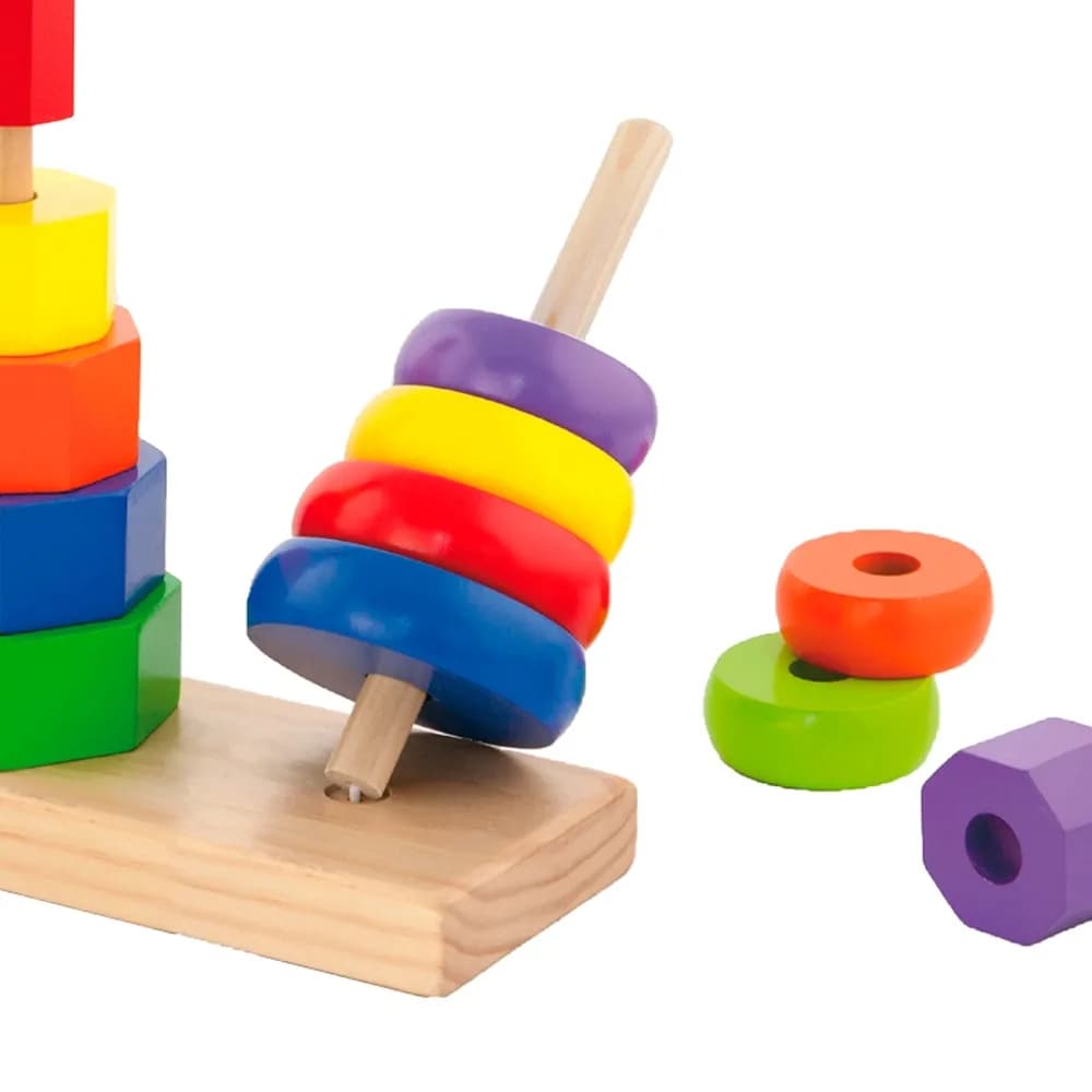 Пірамідки дерев'яні Viga Toys Три фігури 50567 фото 2 Пірамідки дерев'яні Viga Toys Три фігури 50567 фото 2