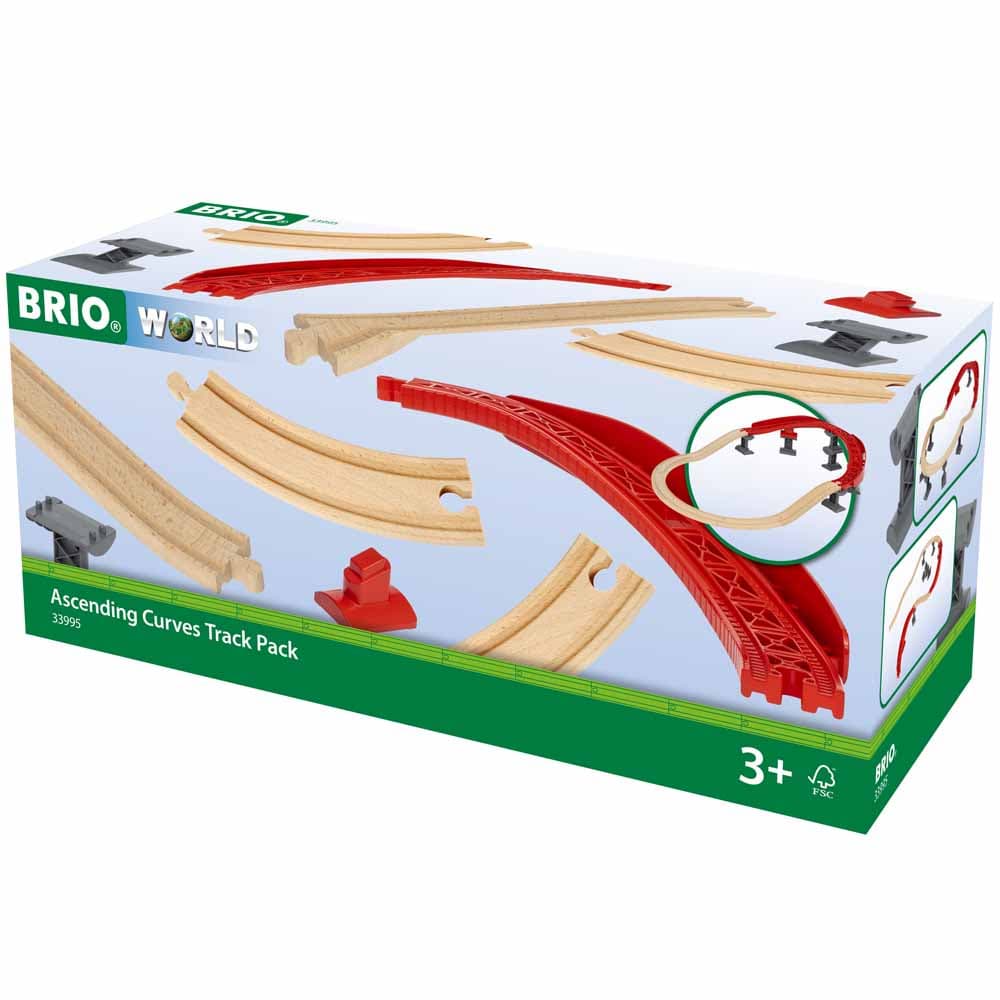 Набір висхідних кривих колій для залізниці BRIO 33995