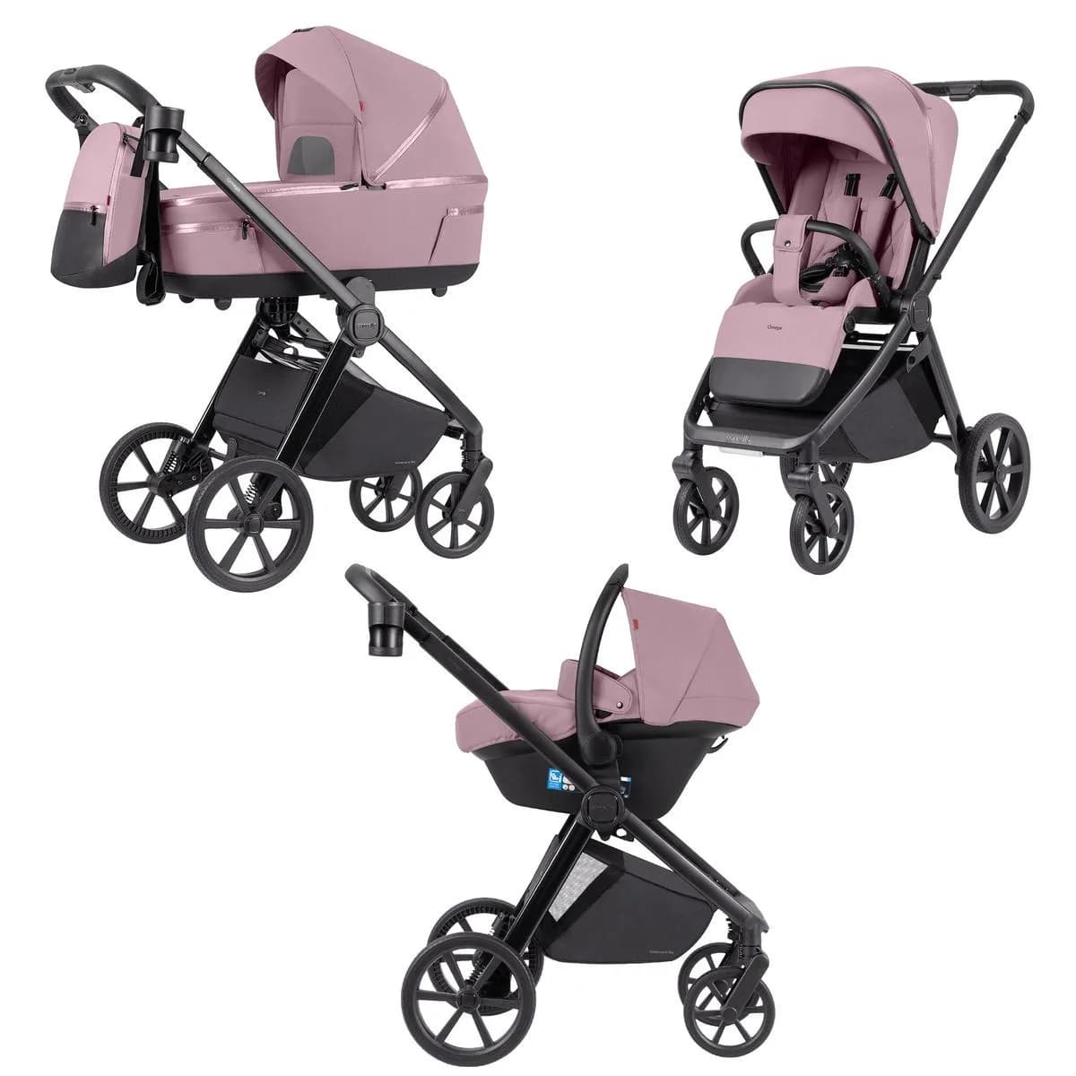 Коляска універсальна 3в1 Carrello Omega + CRL-6545/1 Galaxy Pink фото 2 Коляска універсальна 3в1 Carrello Omega + CRL-6545/1 Galaxy Pink фото 2