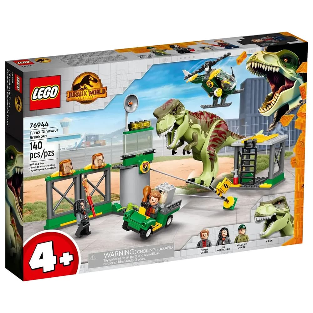 Конструктор Lego Jurassic World Побег тираннозавра 140дет 76944 Конструктор Lego Jurassic World Побег тираннозавра 140дет 76944