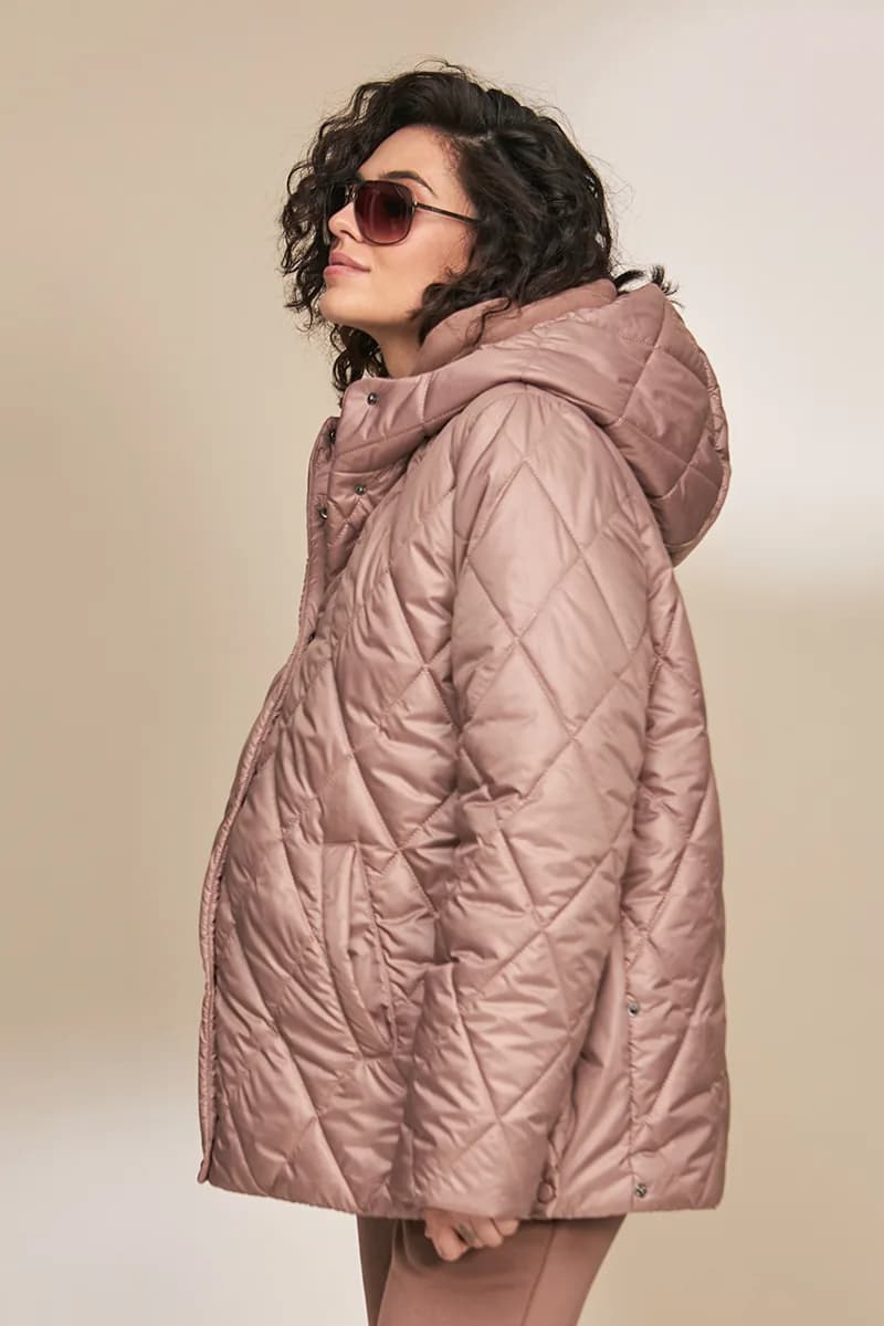 Куртка для вагітних S-XL Юла мама NOA OW-33.013 -коричневий фото 7 Куртка для вагітних S-XL Юла мама NOA OW-33.013 -коричневий фото 7