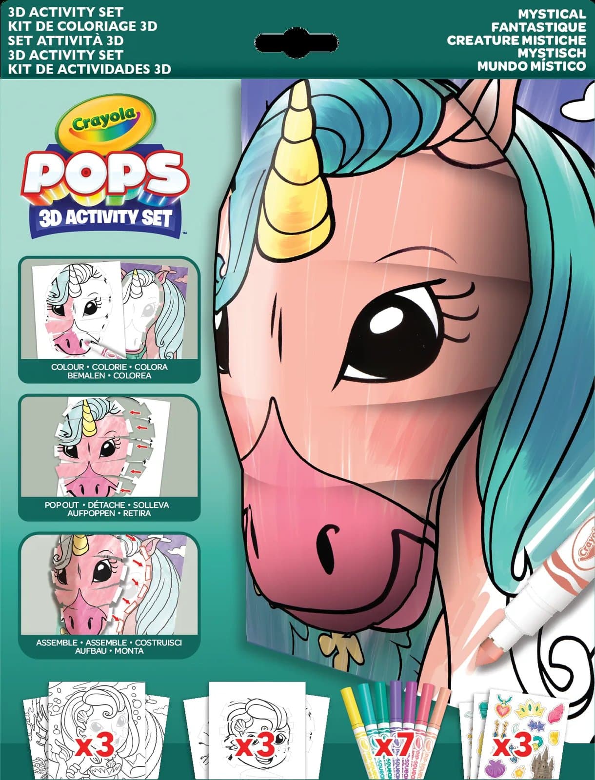Набор для творчества Crayola Pops 3D Мистические создания 04-2803
