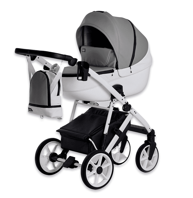 Коляска універсальна 2в1 Kidex M-Fly KMFLGW Light Grey White