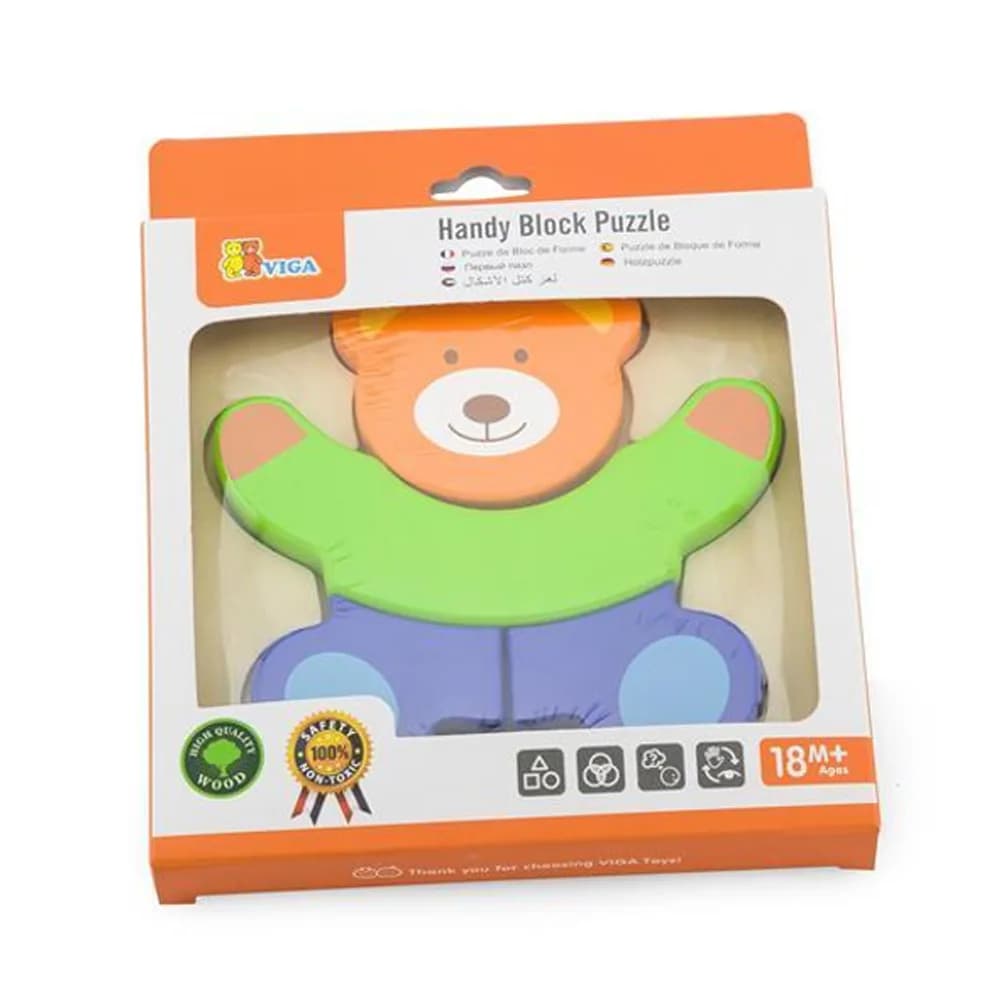 Пазл дерев'яний Viga Toys Ведмедик 50169 фото 2