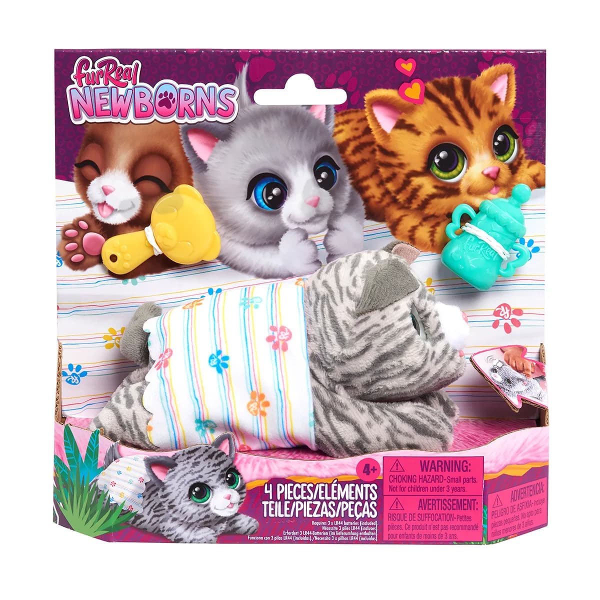 Игрушка интерактивная FurReal Newborns Котенок 28073 фото 3 Игрушка интерактивная FurReal Newborns Котенок 28073 фото 3
