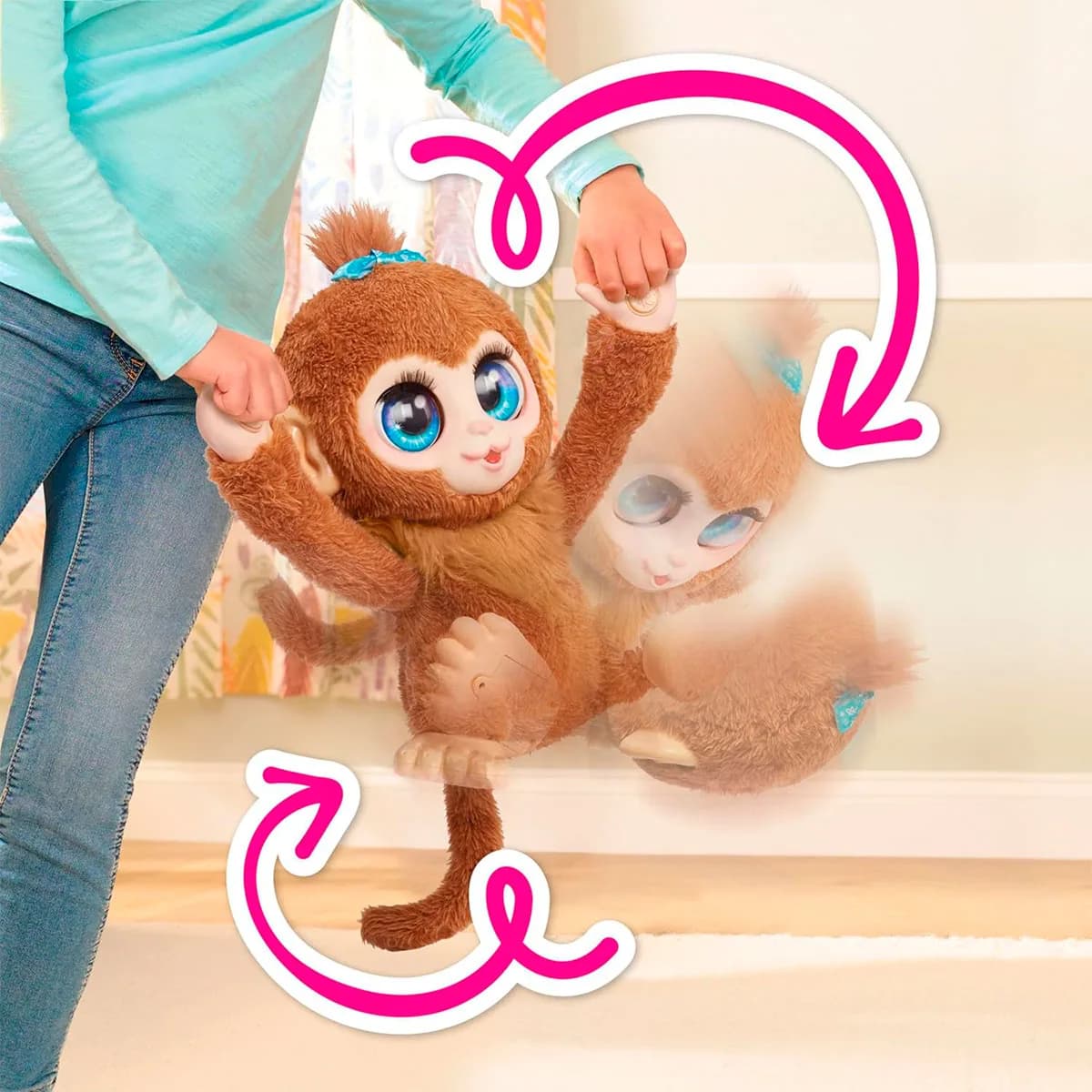 Игрушка интерактивная FurReal Озорная обезьянка Арахис 28113 фото 5 Игрушка интерактивная FurReal Озорная обезьянка Арахис 28113 фото 5