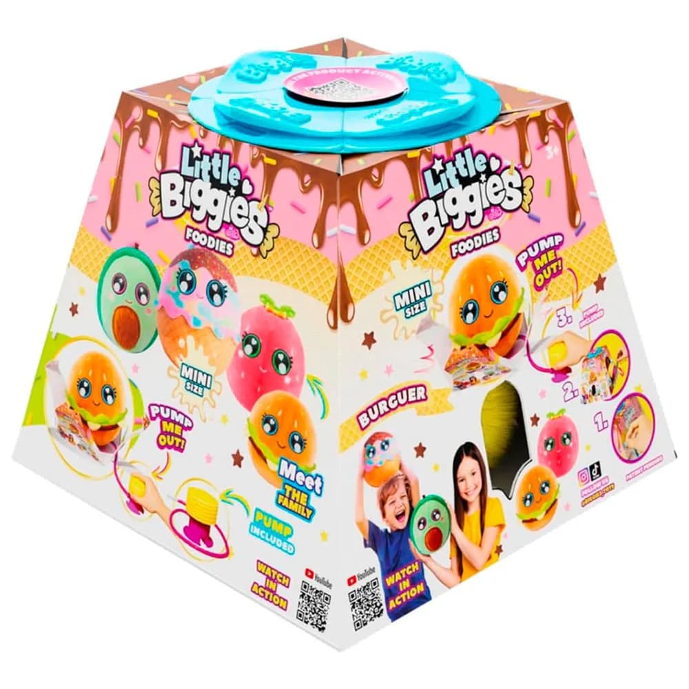 Інтерактивна іграшка Бургер Biggies Little Foodies BIG002-BU фото 2 Інтерактивна іграшка Бургер Biggies Little Foodies BIG002-BU фото 2