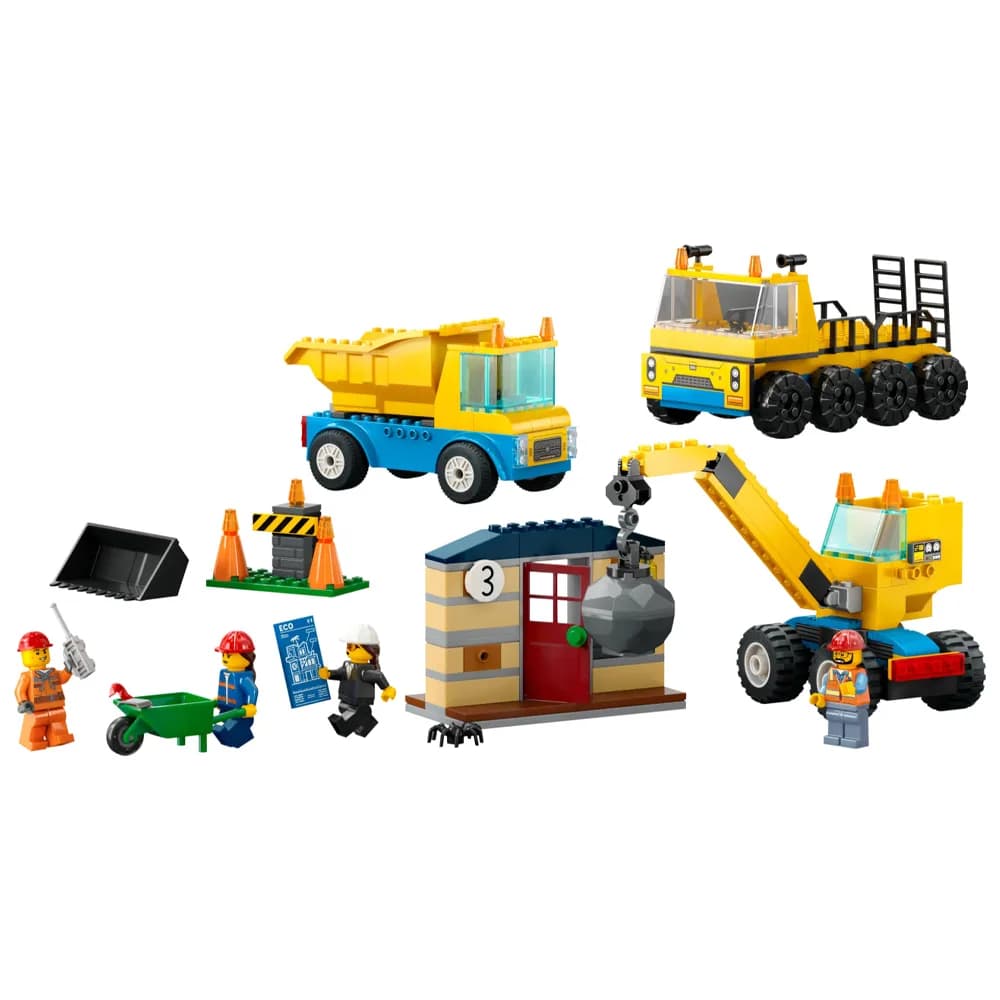Конструктор LEGO City Строительный грузовик и шаровидный кран-таран 235дет 60391 фото 2