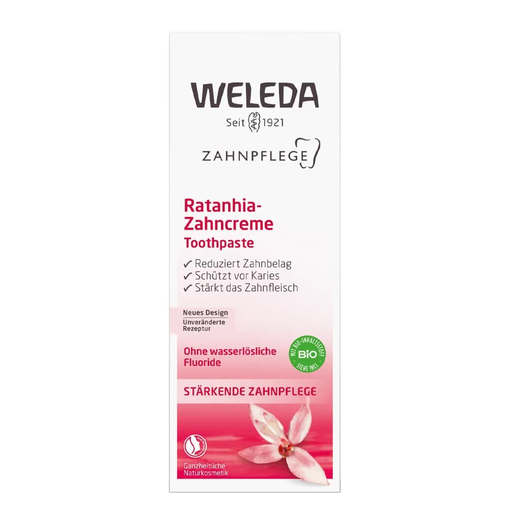 Зубная паста Ратания Weleda 75мл 00980800 фото 2 Зубная паста Ратания Weleda 75мл 00980800 фото 2