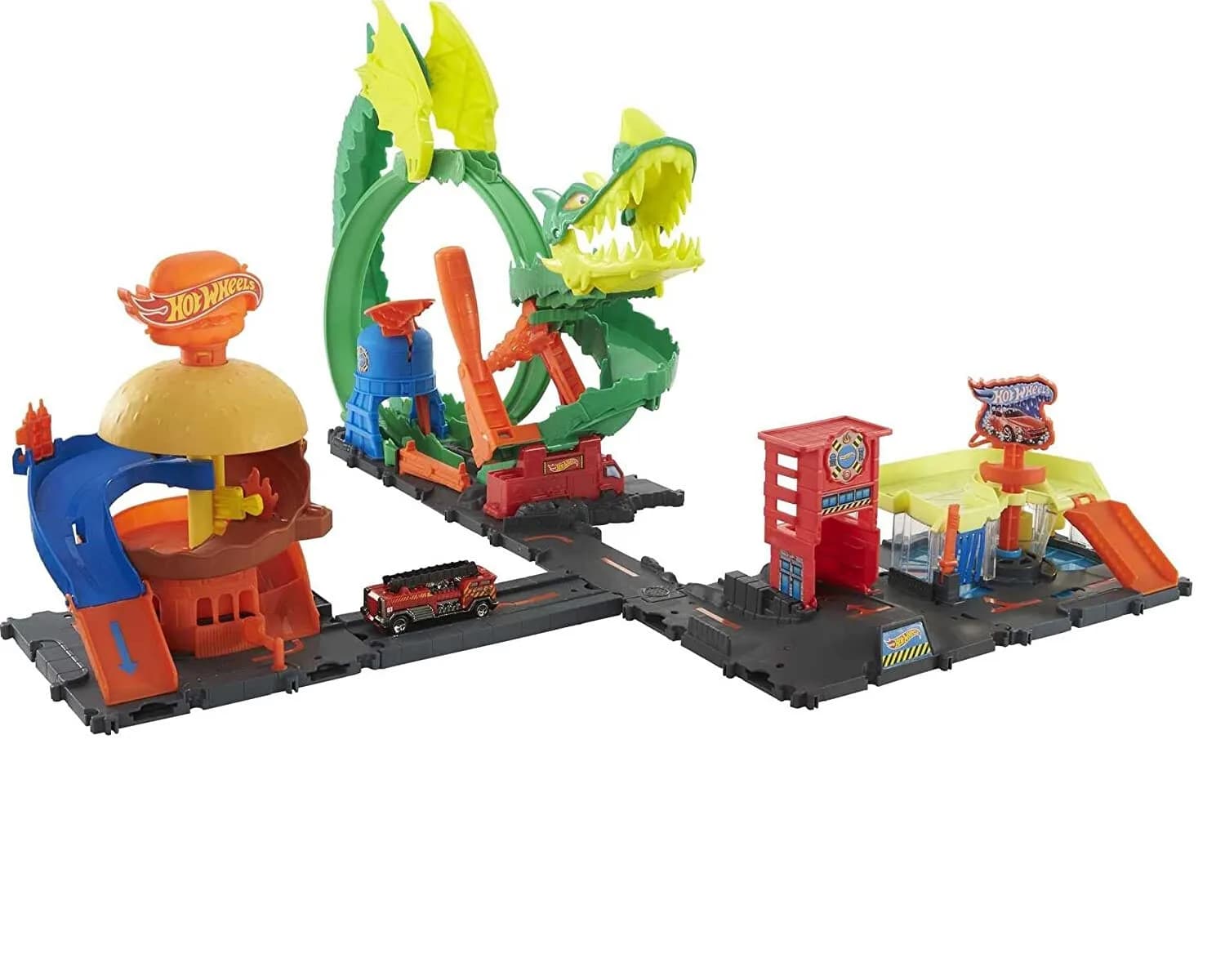 Набір ігровий Hot Wheels Бургерна в центрі міста HDR26 фото 3 Набір ігровий Hot Wheels Бургерна в центрі міста HDR26 фото 3