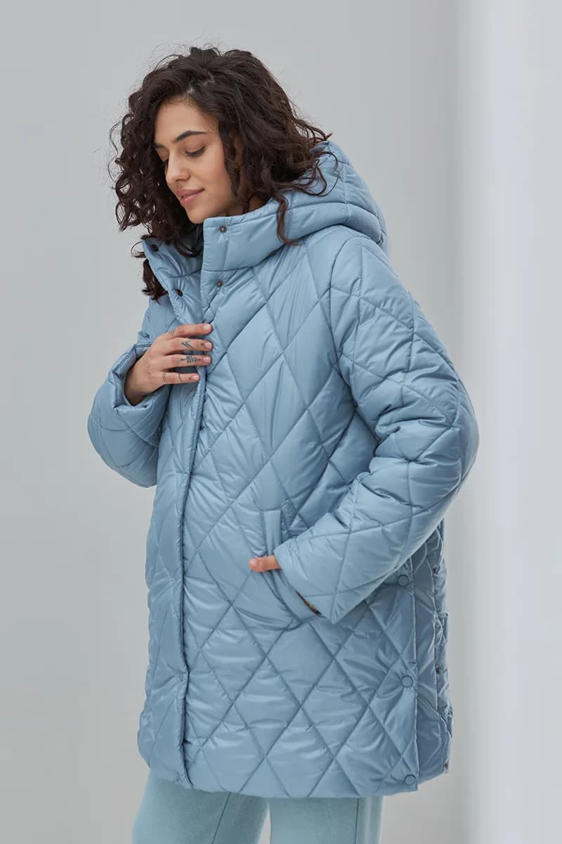 Куртка для вагітних S-XL Юла мама AKARI OW-43.022 -блакитний фото 3 Куртка для вагітних S-XL Юла мама AKARI OW-43.022 -блакитний фото 3