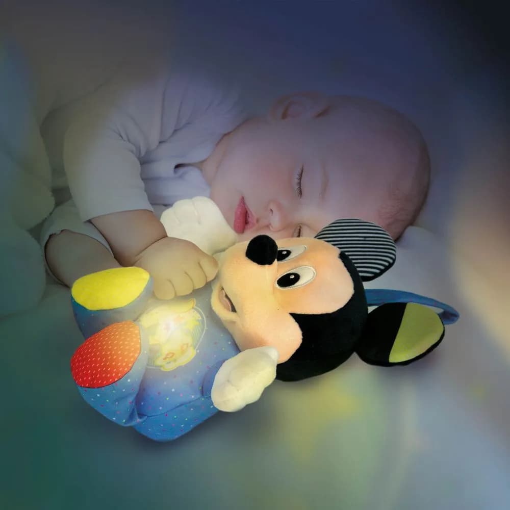 Игрушка-ночник мягкая Clementoni Disney Baby Микки 17206 фото 2 Игрушка-ночник мягкая Clementoni Disney Baby Микки 17206 фото 2