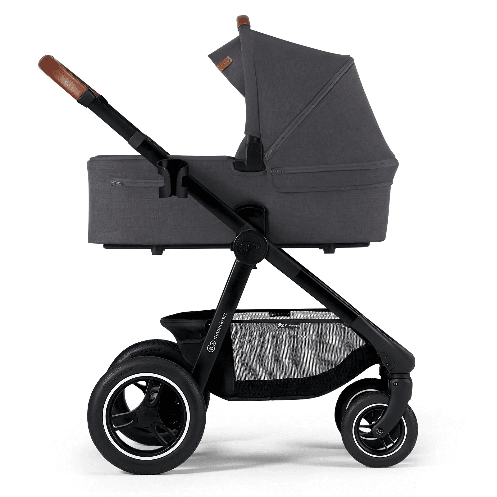 Коляска универсальная 2в1 Kinderkraft Everyday 2 KSEVER0BDGR20BS Dark Gray Black Frame