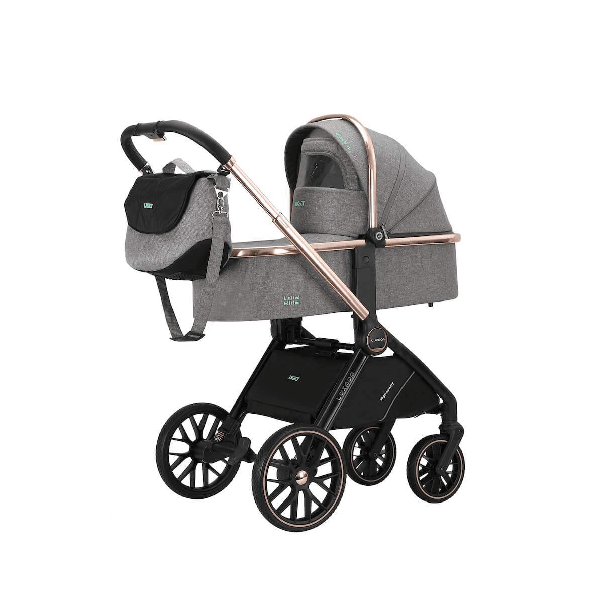 Коляска универсальная 2в1 Pote luxmom 2025 light gray ptlux/lg Коляска универсальная 2в1 Pote luxmom 2025 light gray ptlux/lg