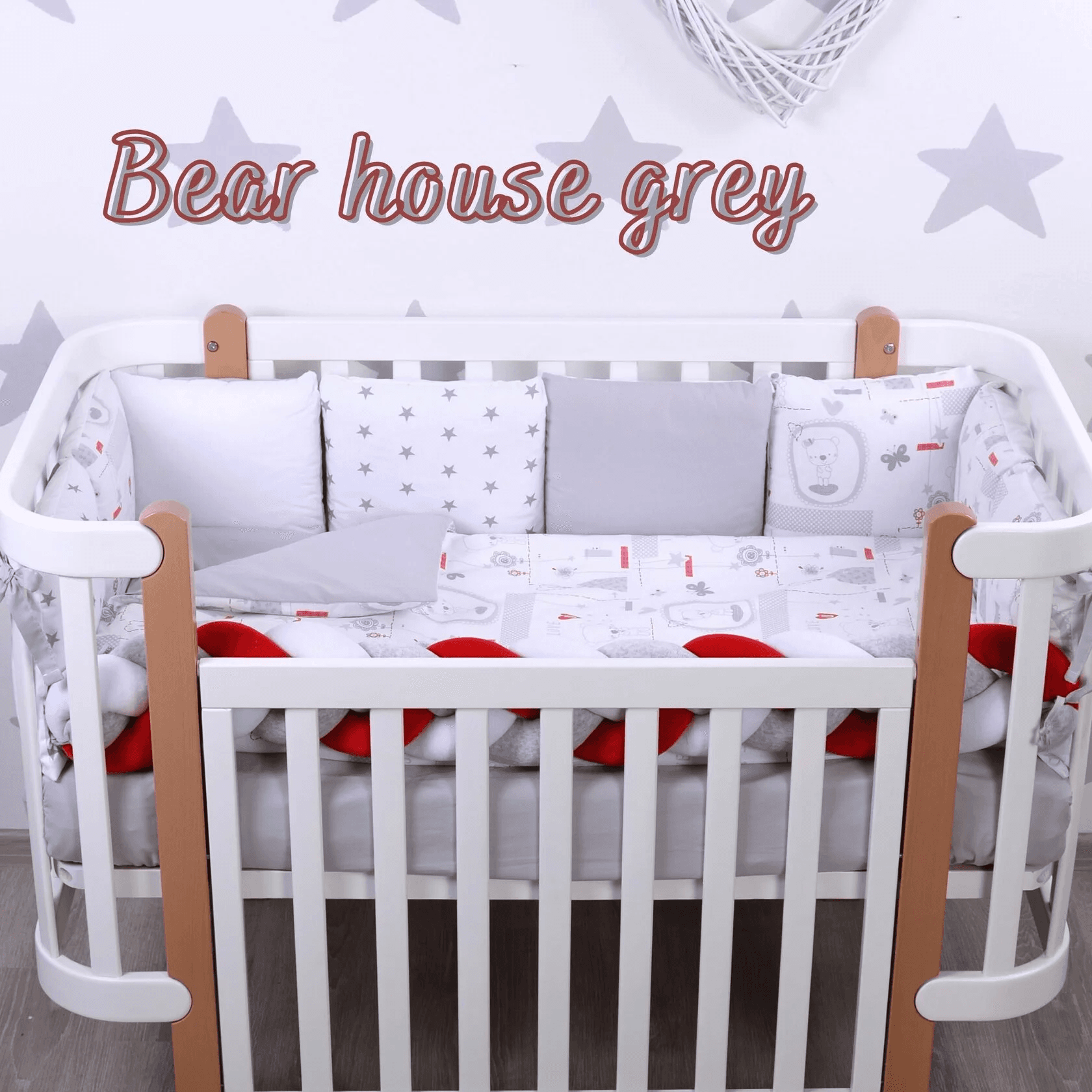 Постельный комплект Верес Bear house grey 6ед 216.004