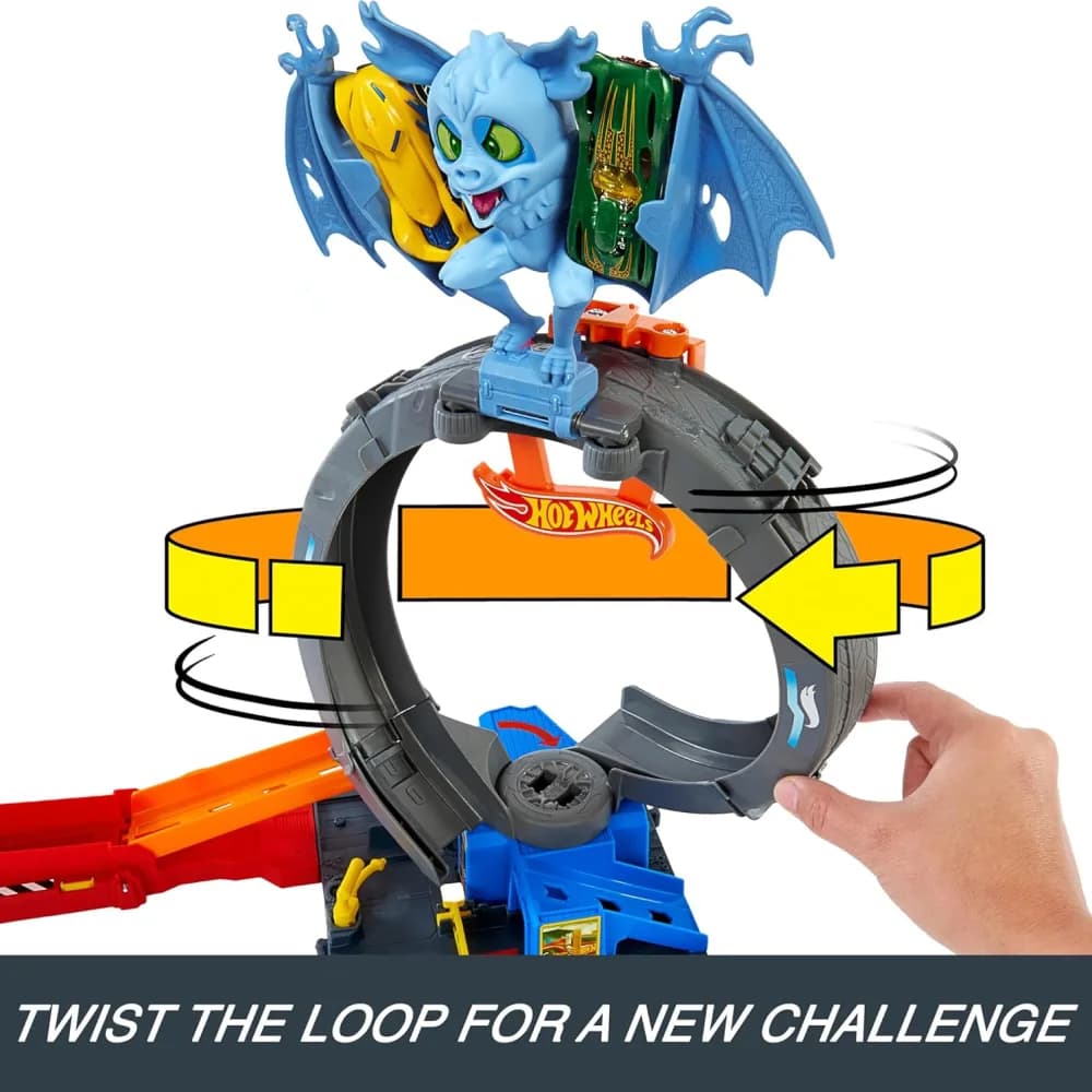 Трек Hot Wheels Неймовірна атака кажана HTN78 фото 4 Трек Hot Wheels Неймовірна атака кажана HTN78 фото 4