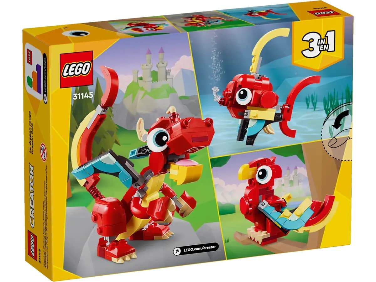 Конструктор Lego Creator Червоний Дракон 149дет 31145 Конструктор Lego Creator Червоний Дракон 149дет 31145