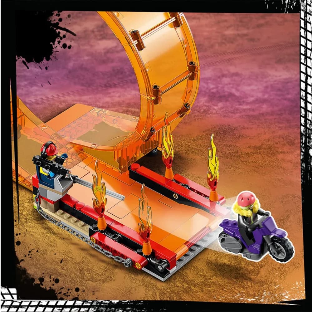 Конструктор LEGO City Stuntz Двойная петля каскадерской арены 598дет 60339 фото 6
