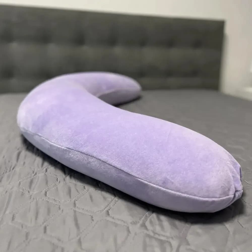 Подушка для вагітних та годування + наволочка Comfort бузковий ПБК (в) фото 3 Подушка для вагітних та годування + наволочка Comfort бузковий ПБК (в) фото 3