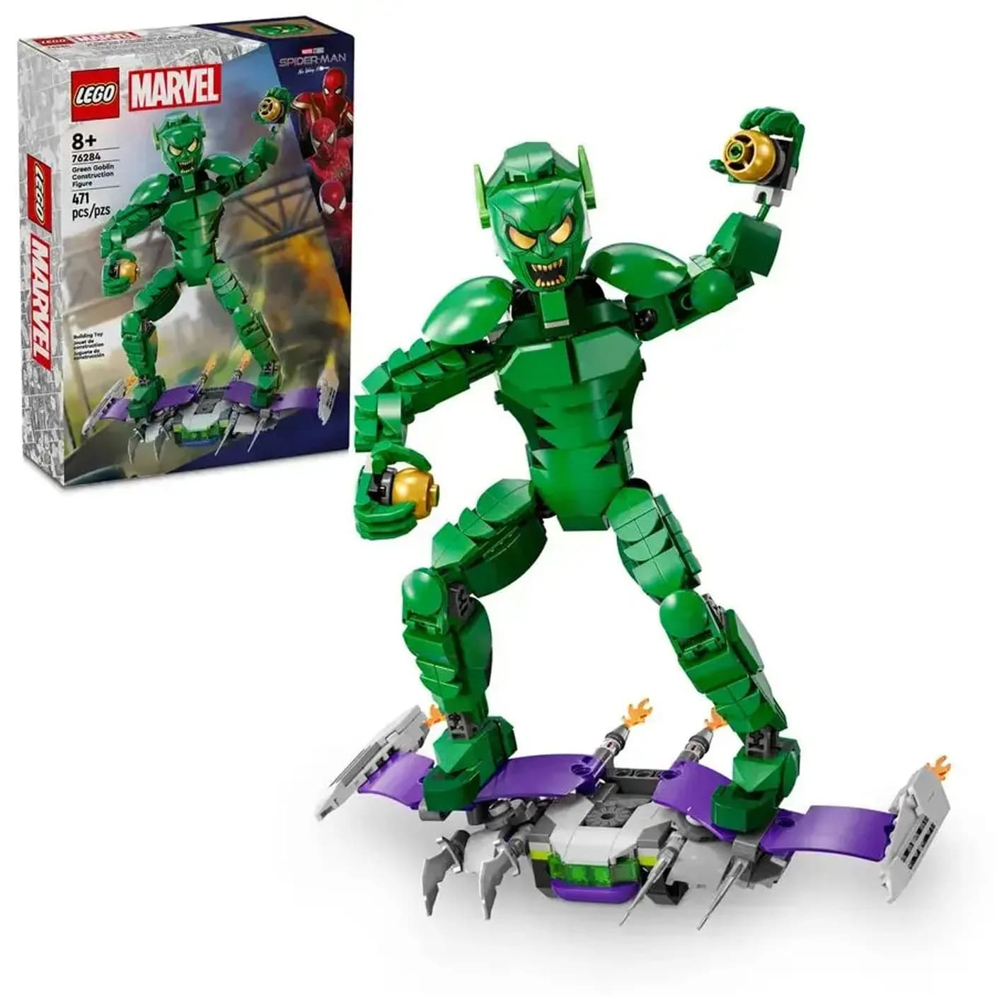 Конструктор Lego Marvel Фігурка Зеленого гобліна 471дет 76284 фото 2 Конструктор Lego Marvel Фігурка Зеленого гобліна 471дет 76284 фото 2