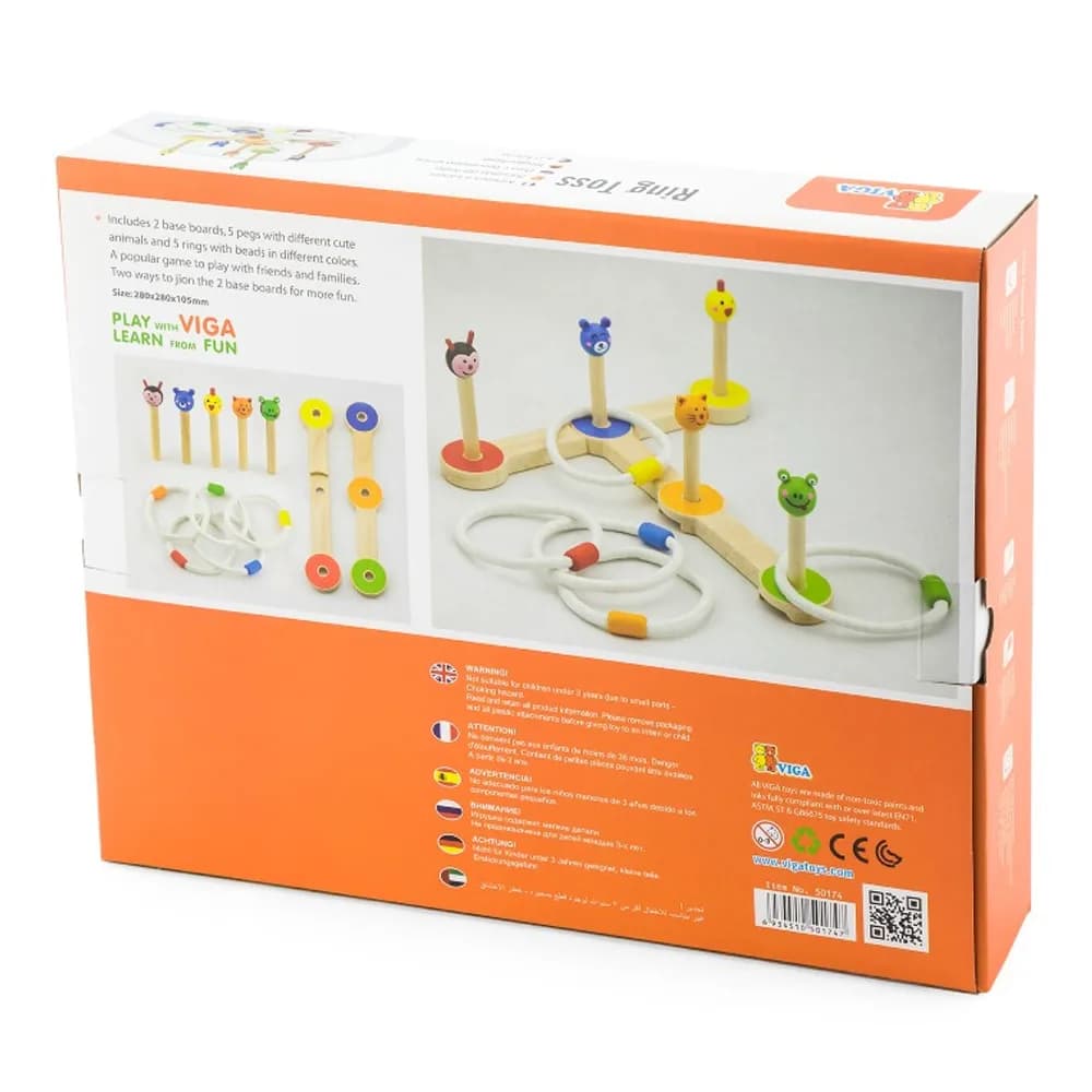 Кольцеброс деревянный Viga Toys 50174 фото 3 Кольцеброс деревянный Viga Toys 50174 фото 3