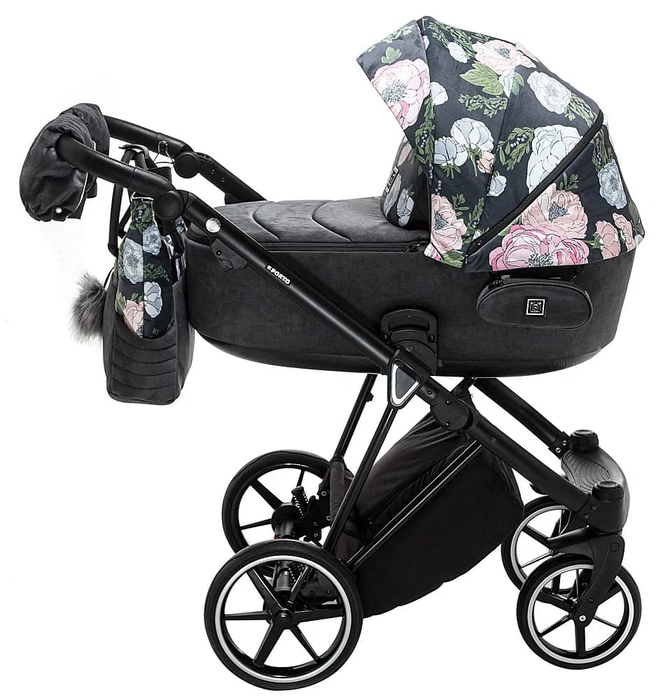 Коляска универсальная 2в1 ADAMEX Porto Flowers-2 625655 фото 7 Коляска универсальная 2в1 ADAMEX Porto Flowers-2 625655 фото 7
