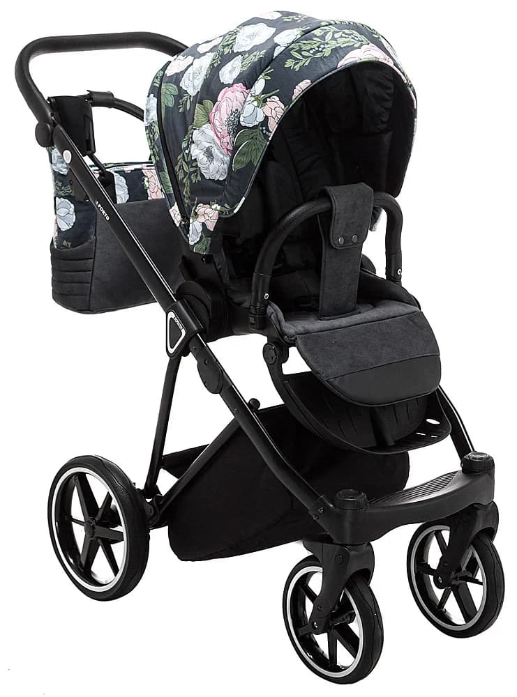 Коляска универсальная 2в1 ADAMEX Porto Flowers-2 625655 фото 2 Коляска универсальная 2в1 ADAMEX Porto Flowers-2 625655 фото 2