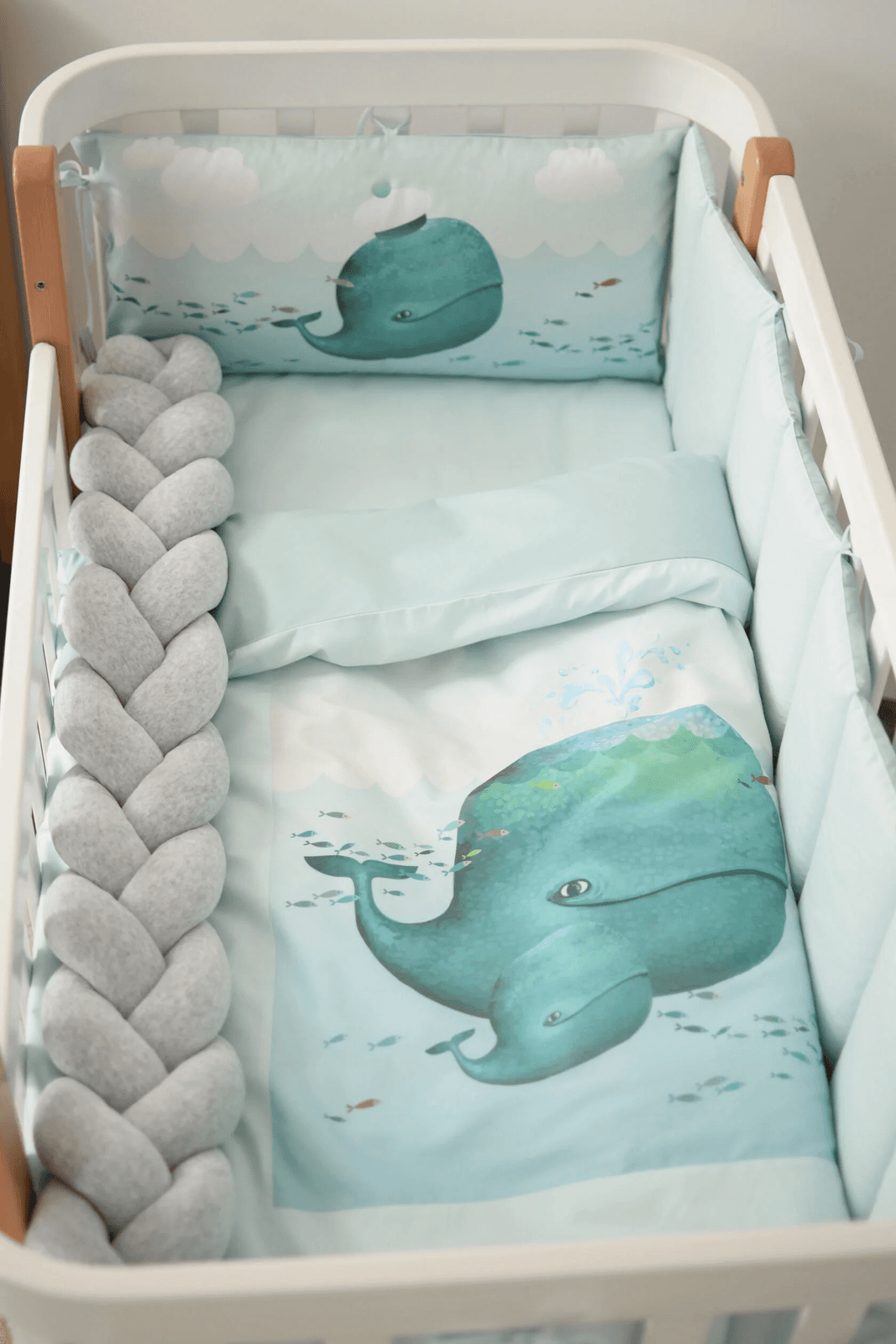 Постільний комплект Верес Menthol whale New 6ед 217.08.1 Постільний комплект Верес Menthol whale New 6ед 217.08.1