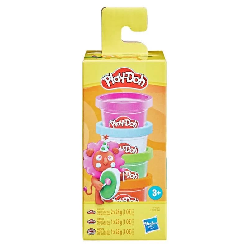 Набір для ліплення Play-Doh 4 банки F7558 фото 2 Набір для ліплення Play-Doh 4 банки F7558 фото 2