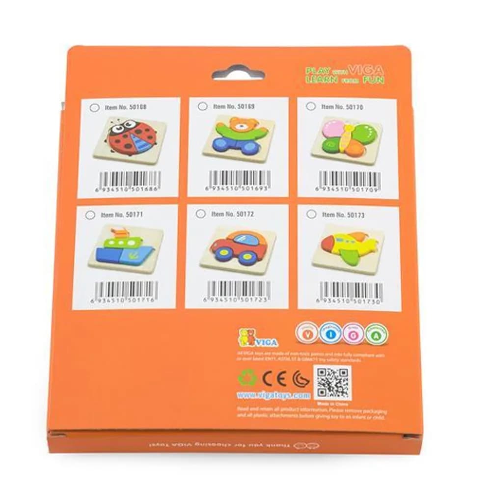 Пазл дерев'яний Viga Toys Ведмедик 50169 фото 3