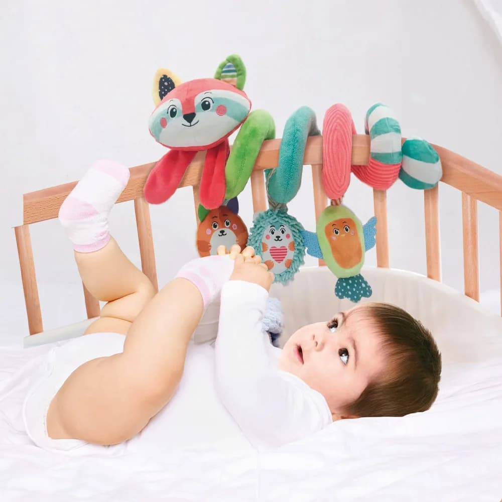 Игрушка на коляску Clementoni Soft Spiral Happy Animals 17799 фото 3 Игрушка на коляску Clementoni Soft Spiral Happy Animals 17799 фото 3