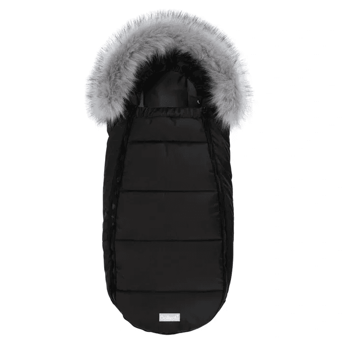 Конверт Dorechi Baby XS Флiс 1930 FО Black з опушкою