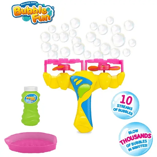 Набір для видування бульбашок Bubble Fun Подвійний вентилятор + 120мл DHOBB10561