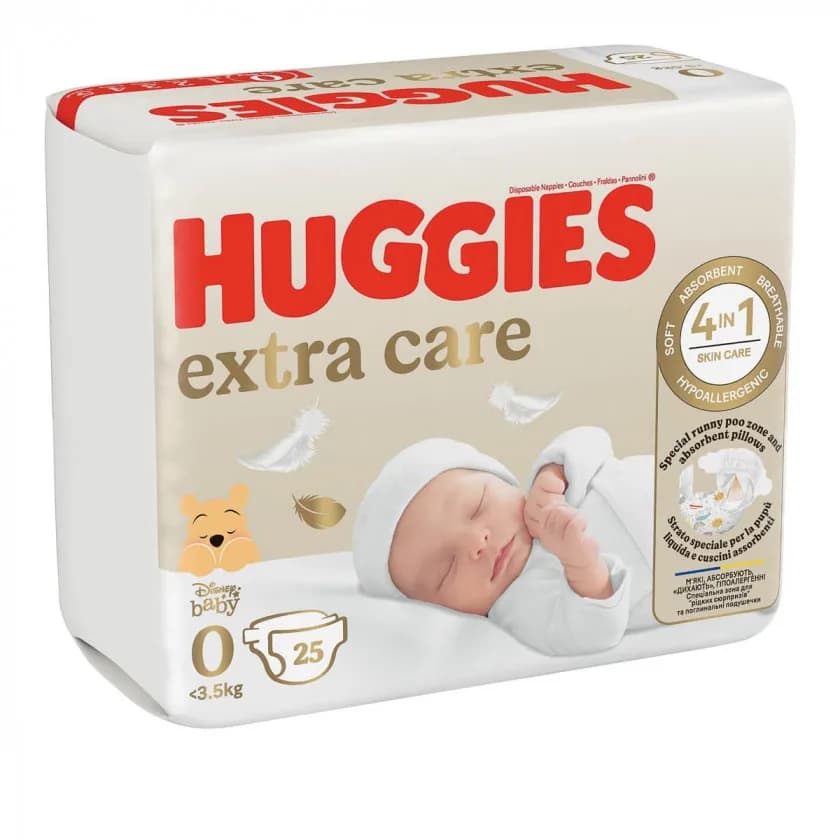 Подгузники Huggies Extra Care (0) 25шт 535486 фото 2 Подгузники Huggies Extra Care (0) 25шт 535486 фото 2