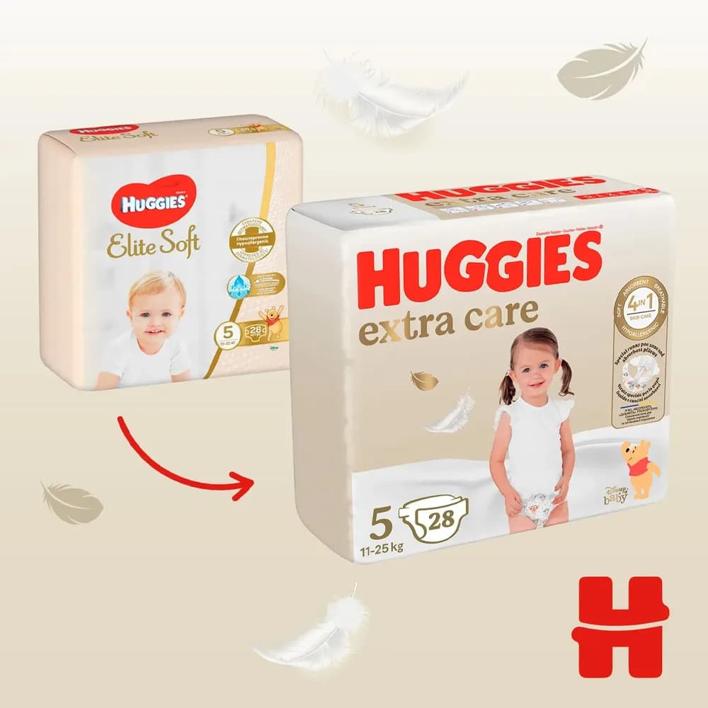 Підгузники Huggies Extra Care (5) 28шт 358315 фото 2 Підгузники Huggies Extra Care (5) 28шт 358315 фото 2