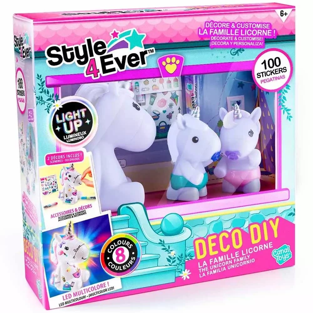Набор для творчества Canal Toys DIY Style 4 Ever Семья сияющих единорогов OFG287 Набор для творчества Canal Toys DIY Style 4 Ever Семья сияющих единорогов OFG287