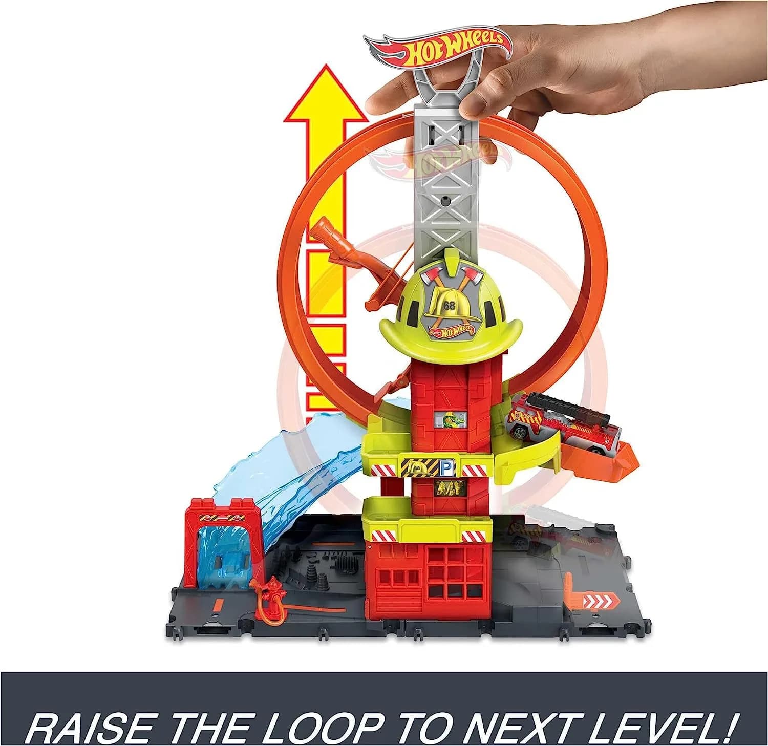 Набор игровой Hot Wheels Суперпетля с пожарной станцией HKX41 фото 2 Набор игровой Hot Wheels Суперпетля с пожарной станцией HKX41 фото 2