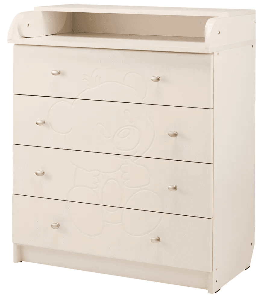 Комод-пеленатор Babyroom Медвежонок 102x80x50 625491 ваниль Комод-пеленатор Babyroom Медвежонок 102x80x50 625491 ваниль