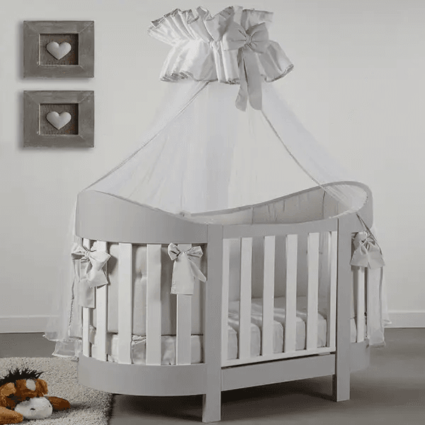 Ліжко дитяче Baby Italia Eva White Grey 132х69 см Ліжко дитяче Baby Italia Eva White Grey 132х69 см