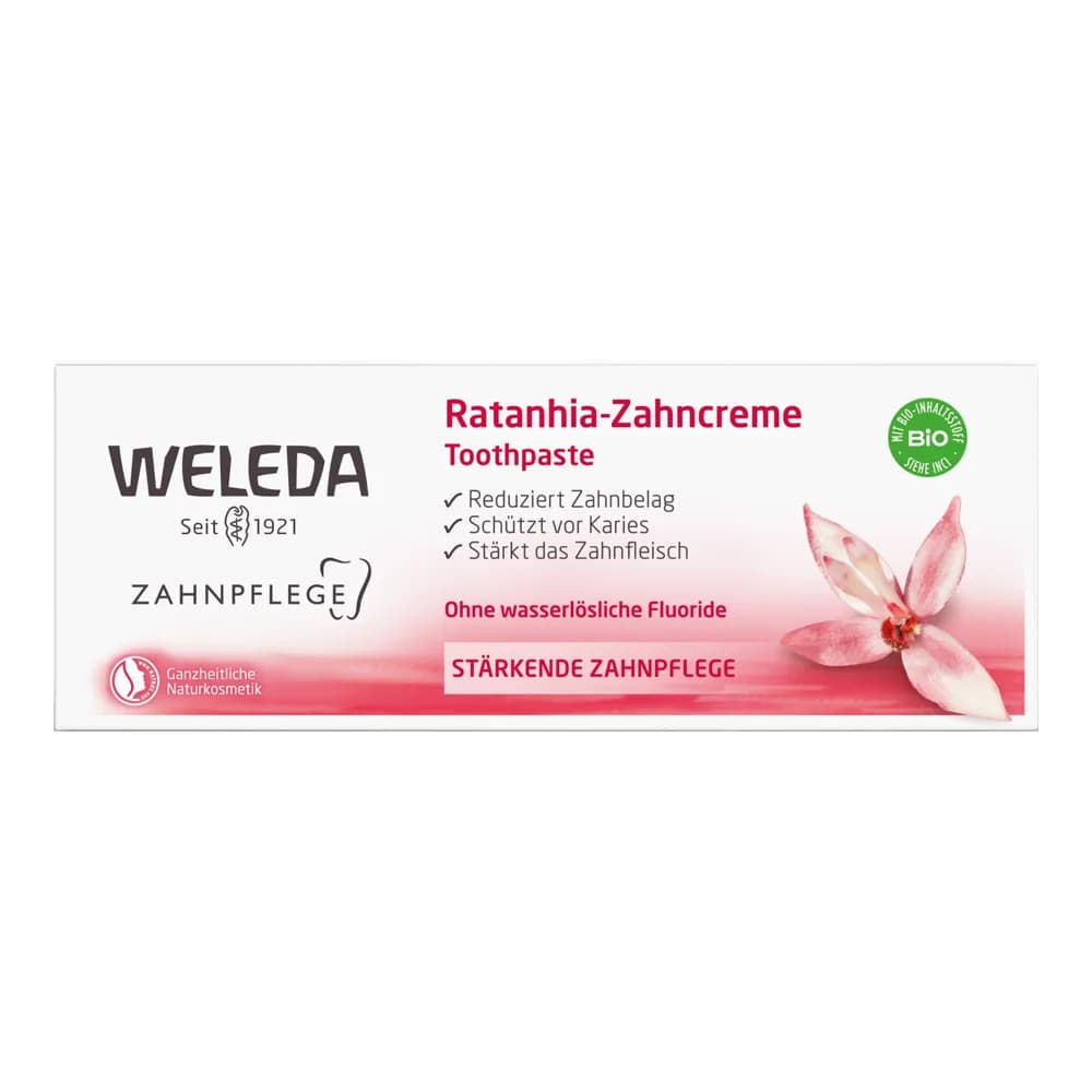 Зубная паста Ратания Weleda 75мл 00980800 фото 3 Зубная паста Ратания Weleda 75мл 00980800 фото 3